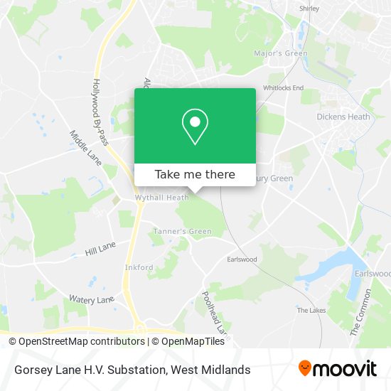 Gorsey Lane H.V. Substation map