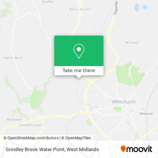 Grindley Brook Water Point map