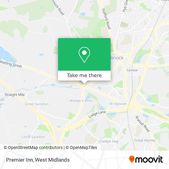 Premier Inn map