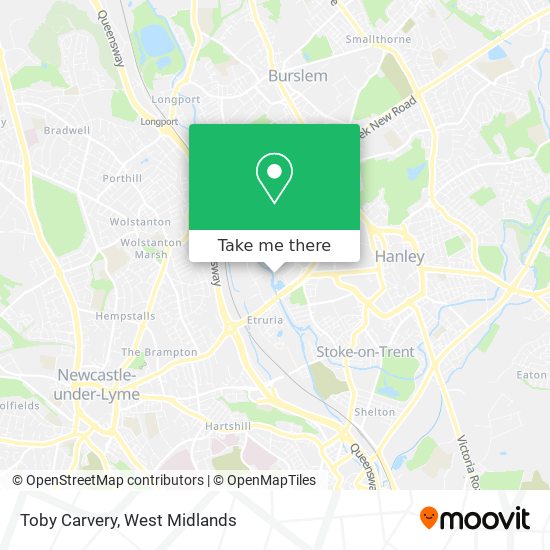 Toby Carvery map