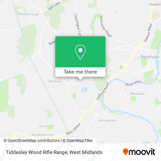 Tiddesley Wood Rifle Range map