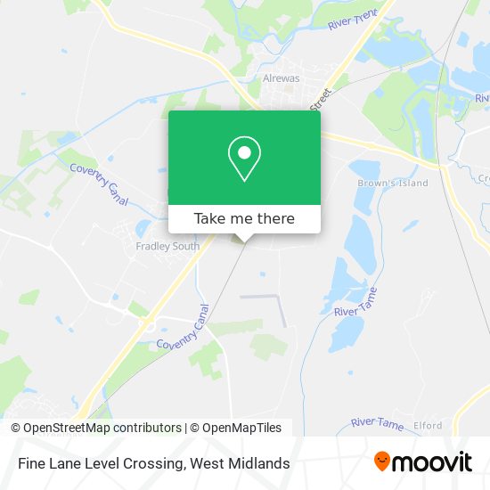 Fine Lane Level Crossing map