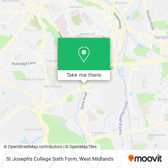 St Joseph's College Sixth Form map