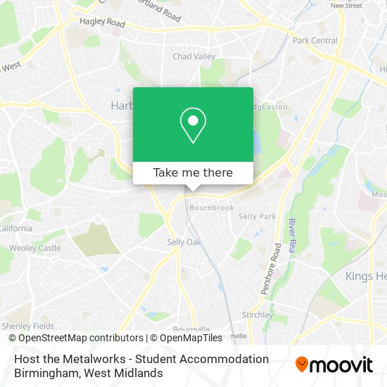 Host the Metalworks - Student Accommodation Birmingham map