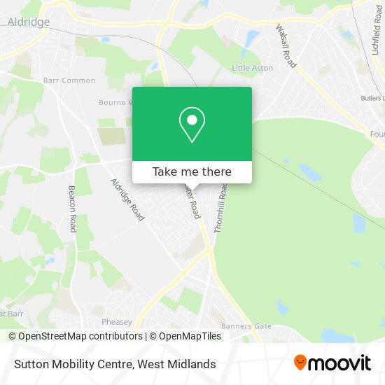 Sutton Mobility Centre map