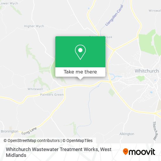 Whitchurch Wastewater Treatment Works map