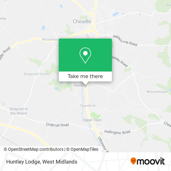Huntley Lodge map