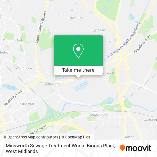 Minsworth Sewage Treatment Works Biogas Plant map