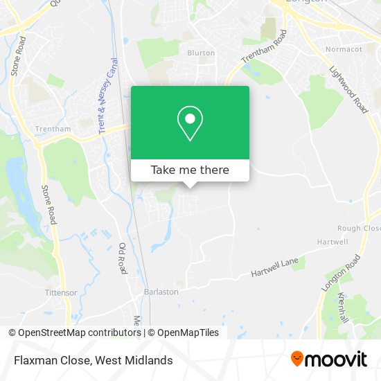 Flaxman Close map