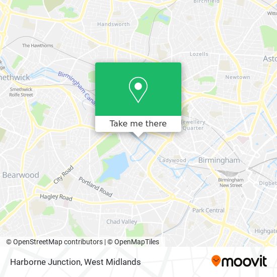 Harborne Junction map