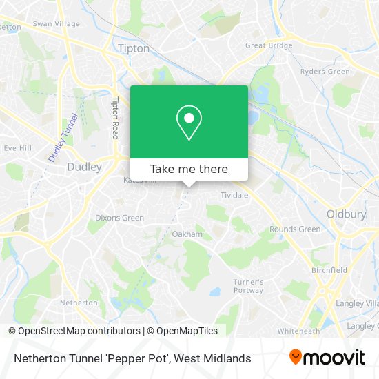 Netherton Tunnel 'Pepper Pot' map