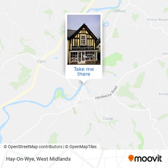 Hay-On-Wye map