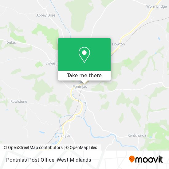 Pontrilas Post Office map