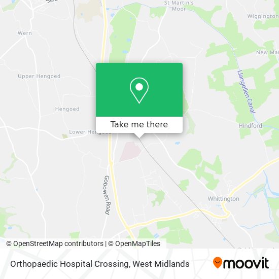 Orthopaedic Hospital Crossing map