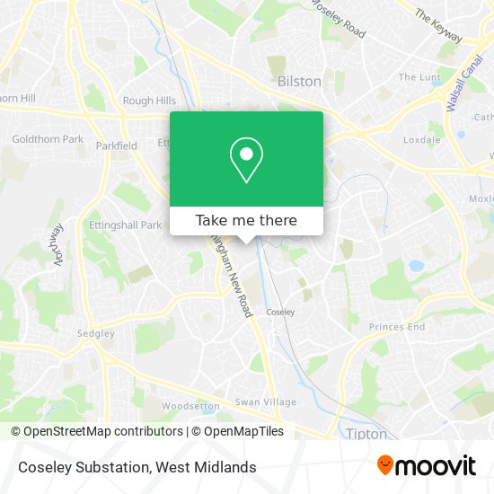 Coseley Substation map