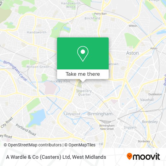 A Wardle & Co (Casters) Ltd map
