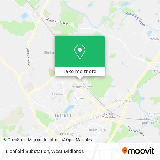 Lichfield Substation map