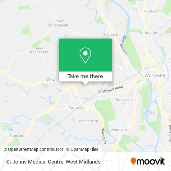 St Johns Medical Centre map