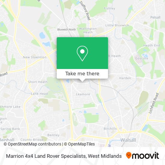 Marrion 4x4 Land Rover Specialists map