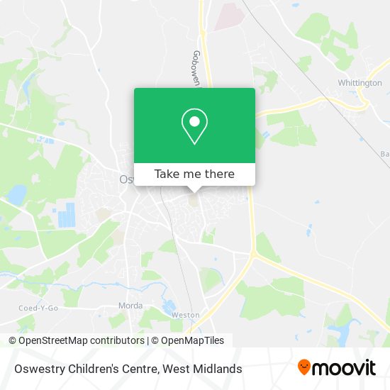 Oswestry Children's Centre map