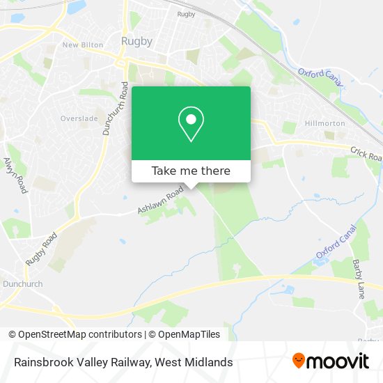 Rainsbrook Valley Railway map