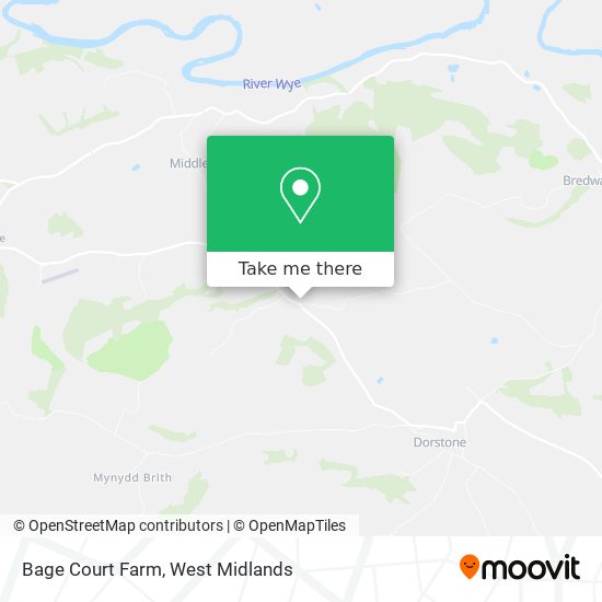 Bage Court Farm map