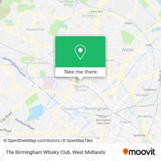 The Birmingham Whisky Club map