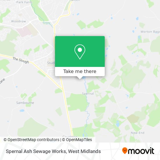 Spernal Ash Sewage Works map