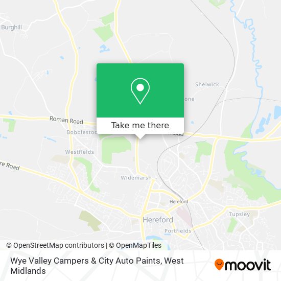 Wye Valley Campers & City Auto Paints map