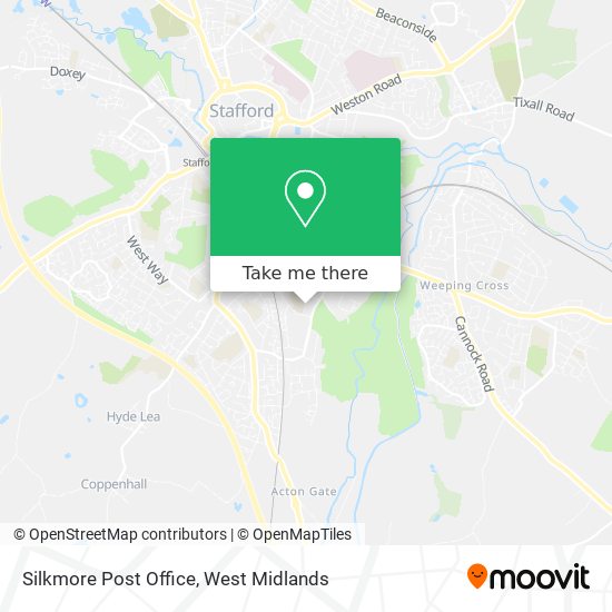 Silkmore Post Office map