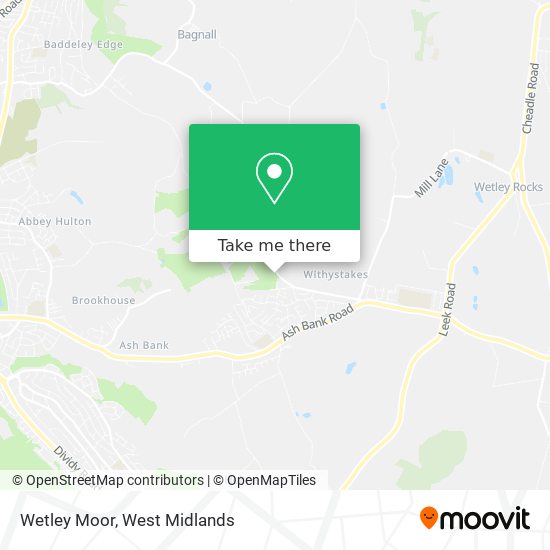 Wetley Moor map