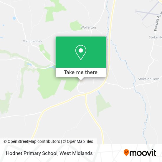 Hodnet Primary School map