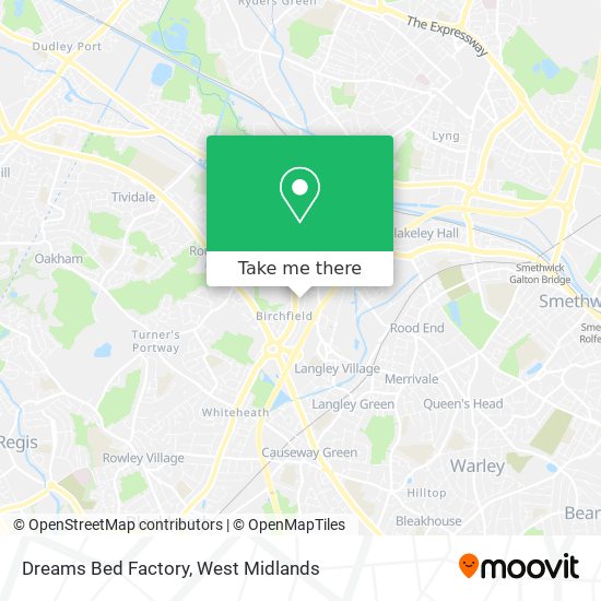 Dreams Bed Factory map