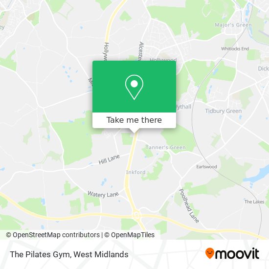 The Pilates Gym map