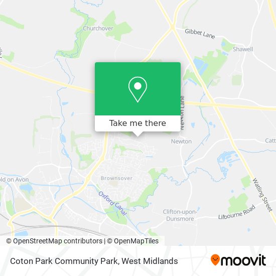 Coton Park Community Park map
