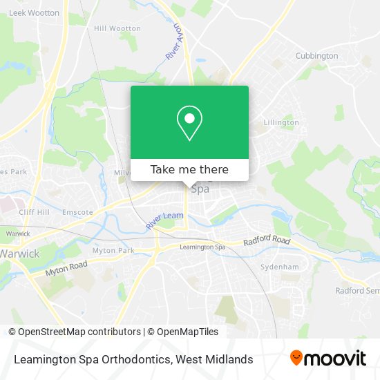 Leamington Spa Orthodontics map