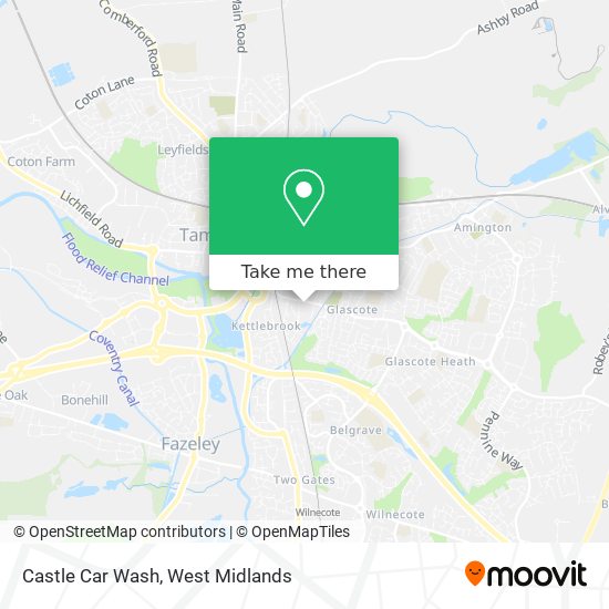 Castle Car Wash map