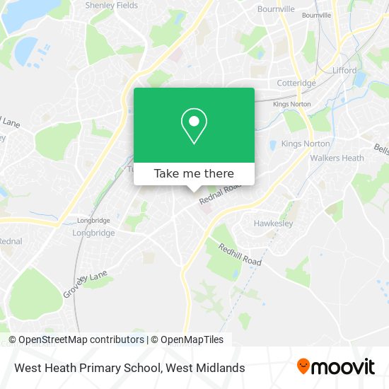West Heath Primary School map
