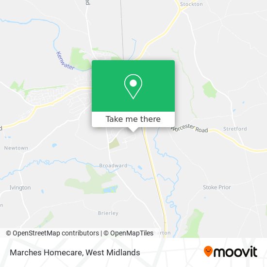 Marches Homecare map