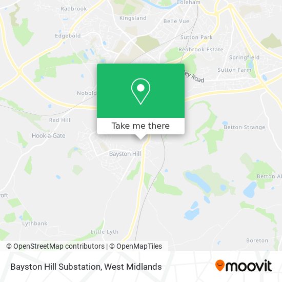 Bayston Hill Substation map