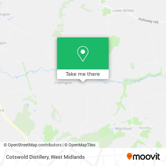 Cotswold Distillery map