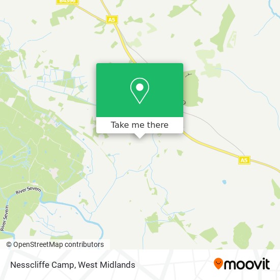 Nesscliffe Camp map
