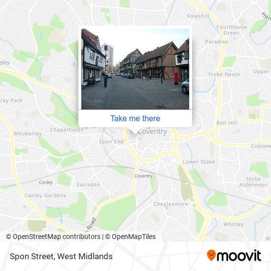 Spon Street map