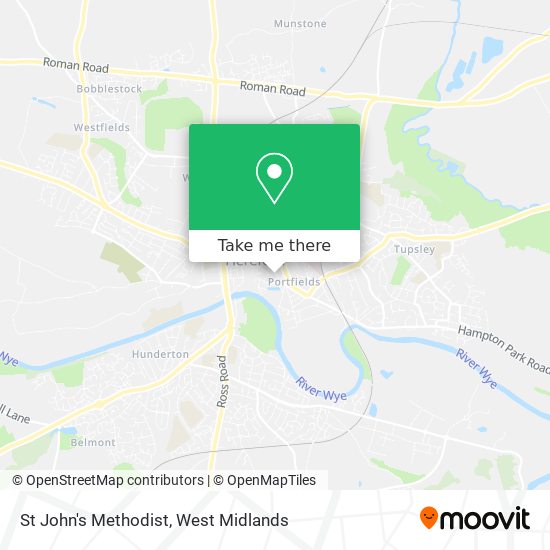 St John's Methodist map