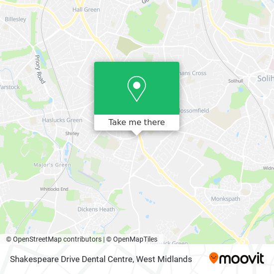 Shakespeare Drive Dental Centre map
