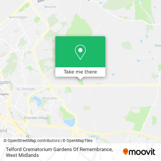 Telford Crematorium Gardens Of Remembrance map