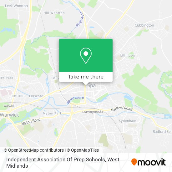 Independent Association Of Prep Schools map