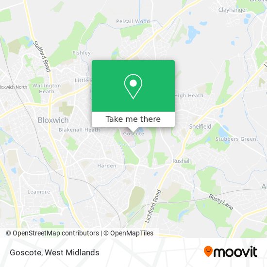 Goscote map