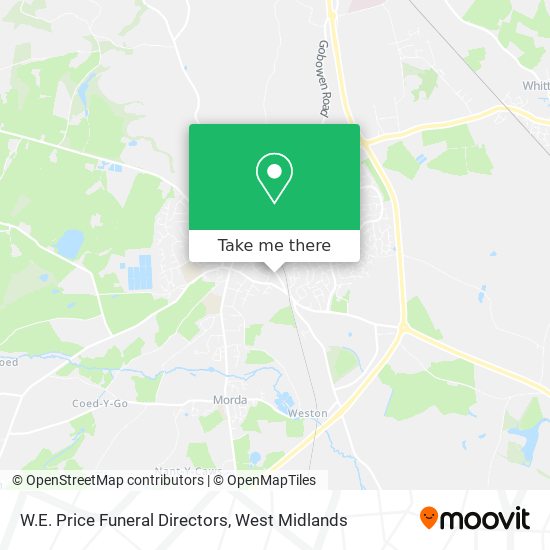 W.E. Price Funeral Directors map