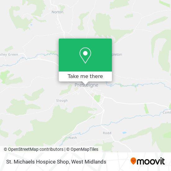 St. Michaels Hospice Shop map